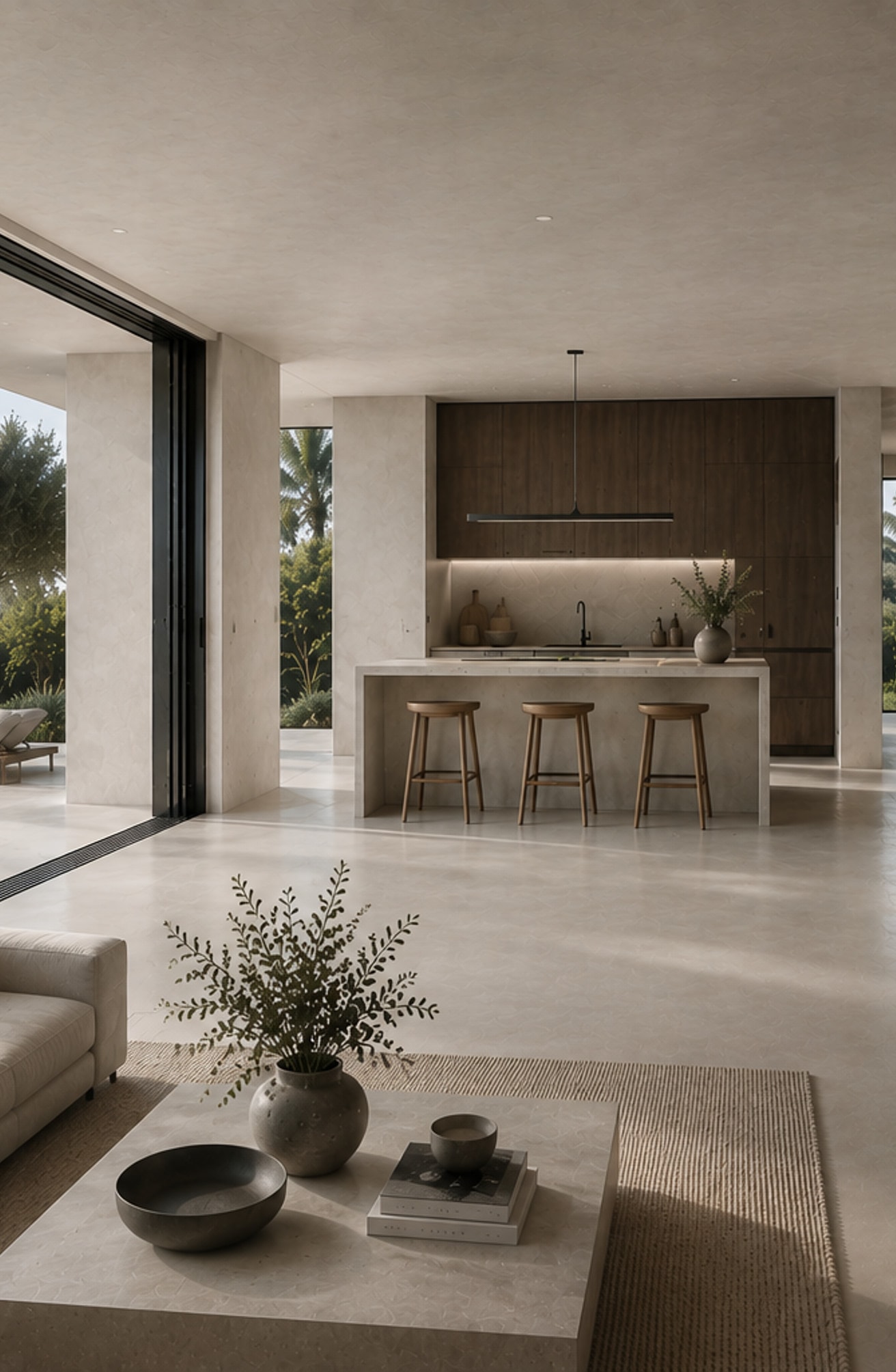 A space finished in Crustal by Stoopen & Meeûs.