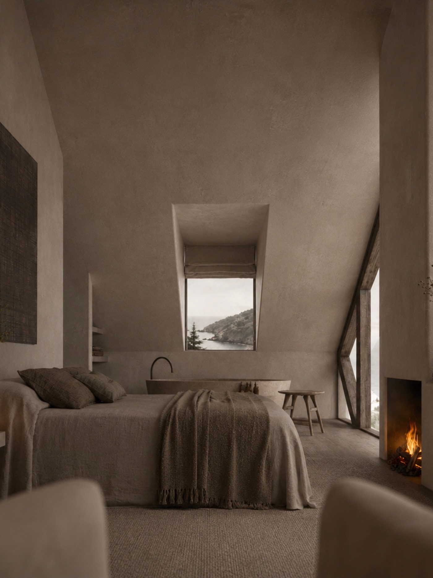 A space finished in LimePaint by Stoopen & Meeûs.