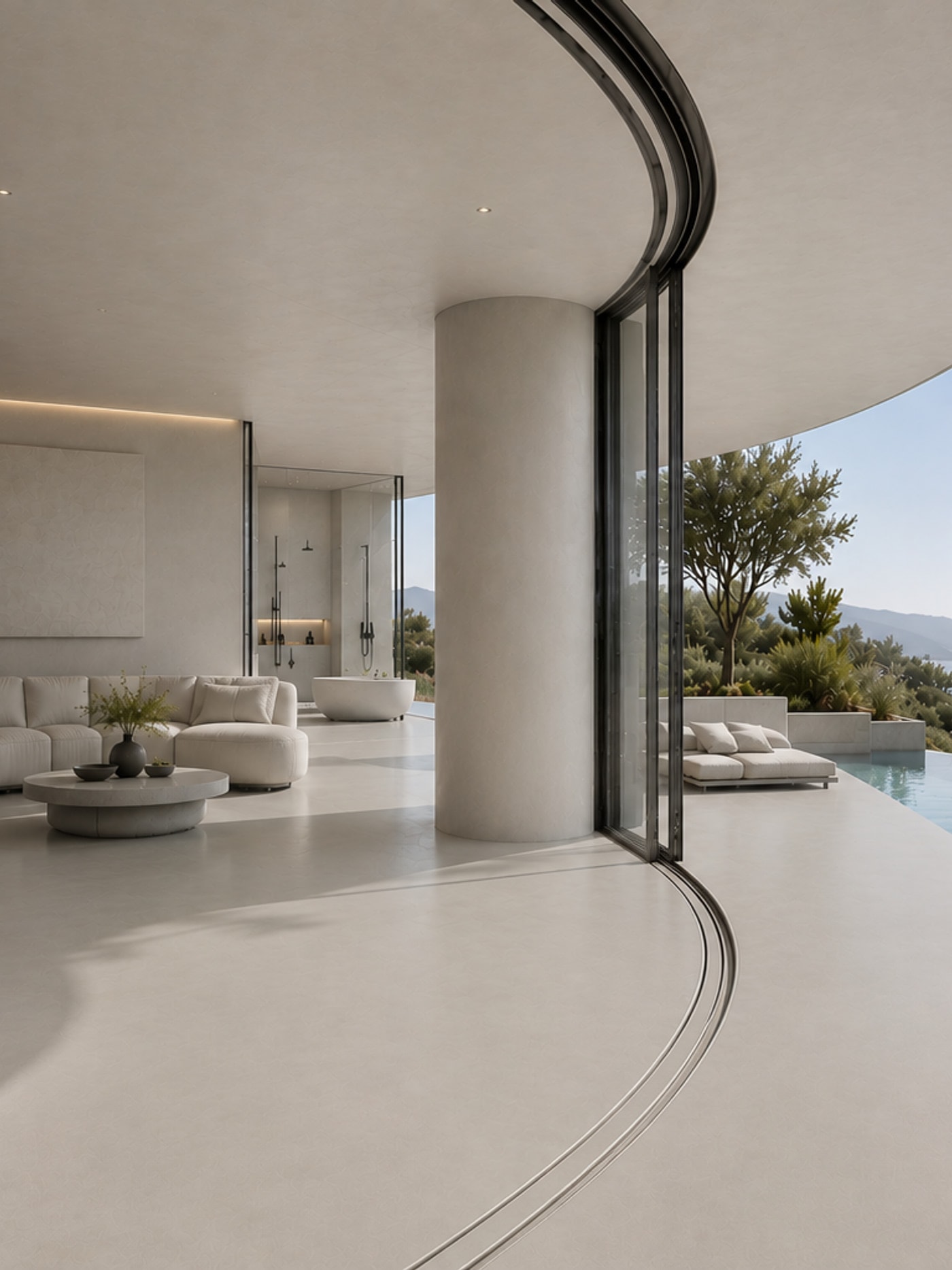 A space finished in LimeStucco by Stoopen & Meeûs.