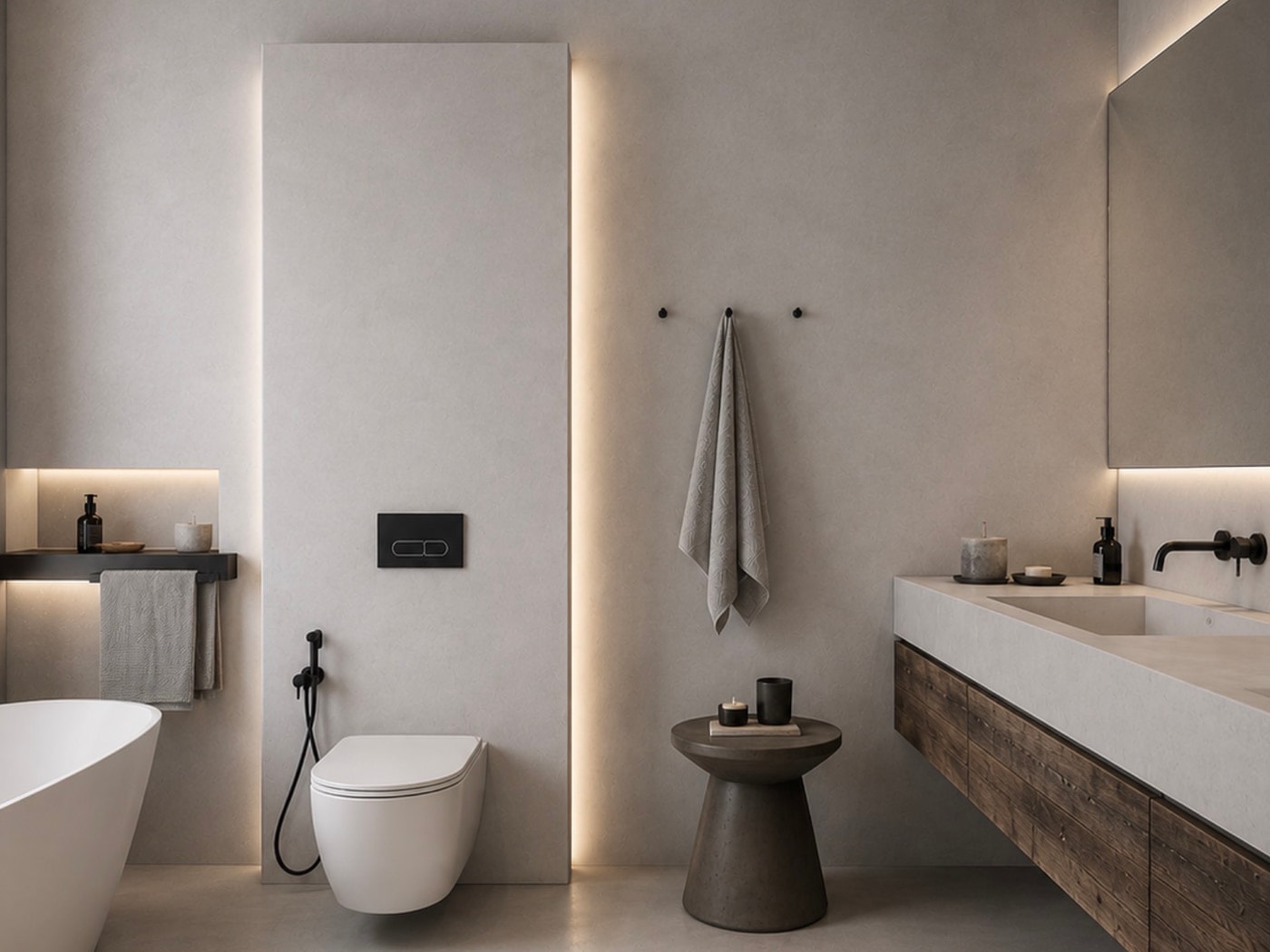 A space finished in StucGranito by Stoopen & Meeûs.