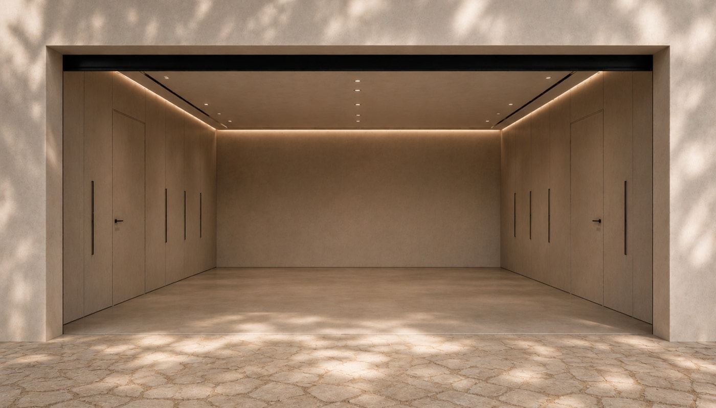 A space finished in StucGranito by Stoopen & Meeûs.